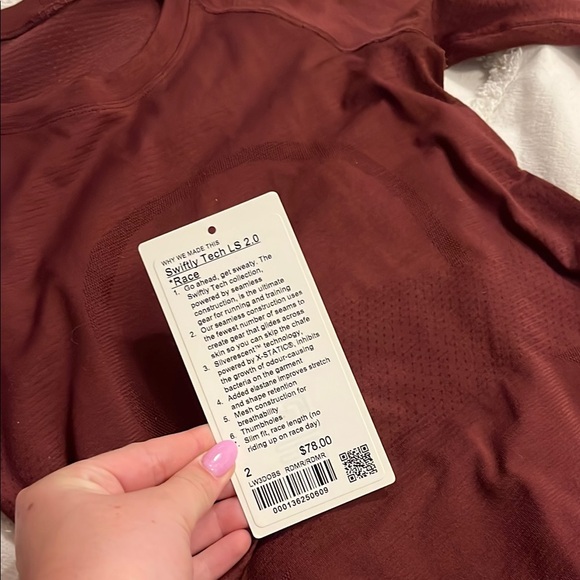 NWT Lululemon race Long Sleeve swiftly tech - Picture 2 of 2